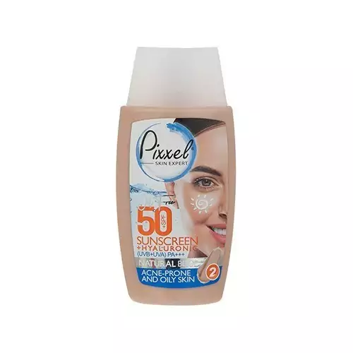 ضد آفتاب بژ طبیعی پوست چرب +SPF50 پیکسل 50 میلی لیتر