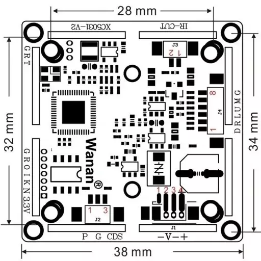 برد 5 مگاپیکسل AHD مدل CT-V21X شرکت HS