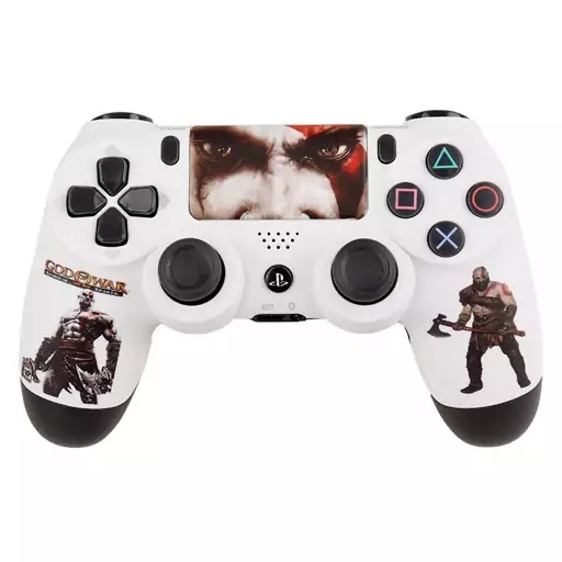 دسته بازی بی سیم سونی Dualshock 4 High Copy درجه یک طرح GOD OF WAR 4 مناسب برای PS4