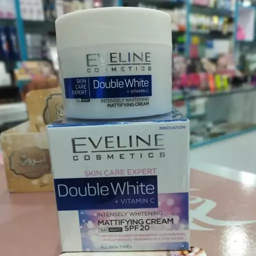 کرم روشن کننده دبل وایت ویتامین سی اولاین eveline double white vitamin c 