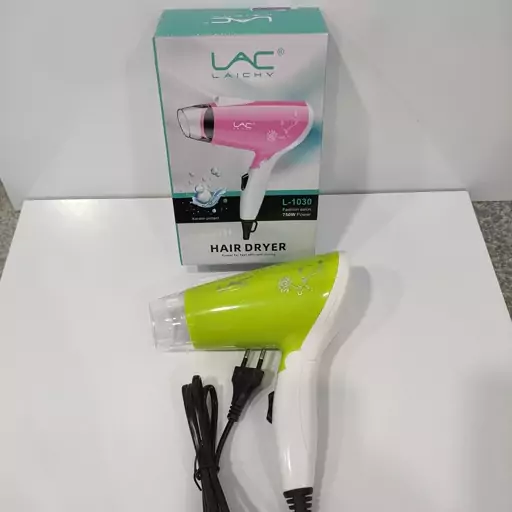 سشوار مسافرتی تاشو مدل HAIR DRYER - L 1030 (750 وات )