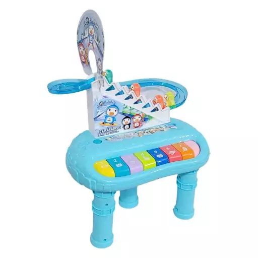 اسباب بازی پیانو پایه دار با پله و سرسره ی پنگوئن Ice Penguins Slide Piano Toy