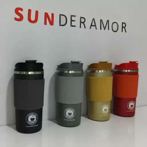 تراول ماگ دور سیلیکونی COFFEE CUP حجم 500 ml