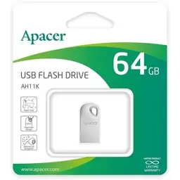 فلش مموری اپیسر 64 گیگ Apacer 64GB AH11K 64GB نقره ای