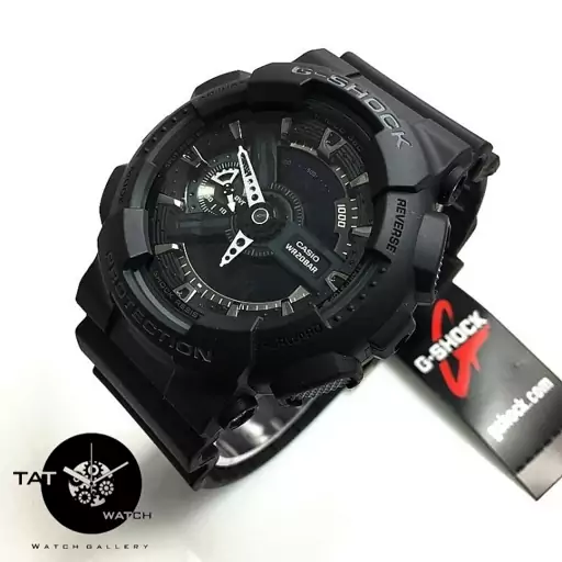 ساعت مچی جیشاک Ga110 تمام مشکی موتور ژاپن مونتاژ تایلند کیفیت مستر یک سال گارانتی G-Shock