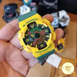 ساعت مچی جی شاک جاماییکا Ga110 کرنو رنگ ثابت ژاپن G-Shock