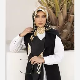 روسری زنانه نخی مجلسی سیا اسکارف