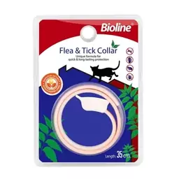 قلاده ضد کک و کنه گربه پرتقالی بایولاین  Flea and Tick collar for cat Orange flavour