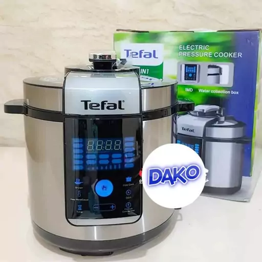 زودپز برقی پلوپز آرام پز چندکاره تفال Tefal اصلی دیگ تفلون 6 لیتری ارسال رایگان