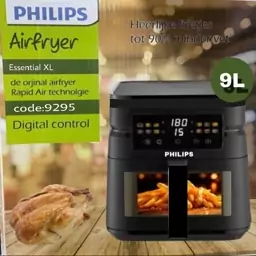 سرخکن سرخ کن فیلیپس 9295 بدون روغن Philips رژیمی 9 لیتری جلو پنجره دو المنت داخل استیل صفحه لمسی 12 برنامه ارسال رایگان