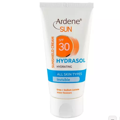 کرم ضد آفتاب بی رنگ مرطوب کننده آردن سان مدل Hydrasol با SPF30 مناسب انواع پوست حجم 50 میلی لیتر