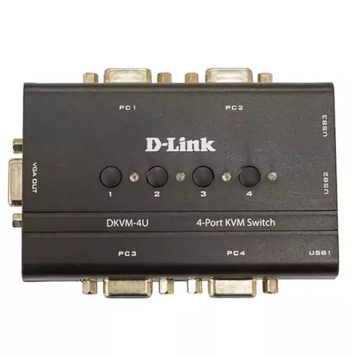 سوییچ 4 پورت KVM USB دی لینک مدل DKVM -4U