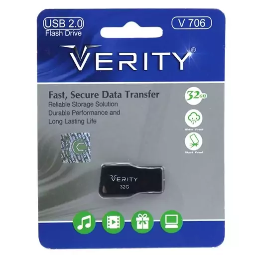 فلش 32 گیگ وریتی مدل VERITY V706 گارانتی مادام العمر آسان سرویس