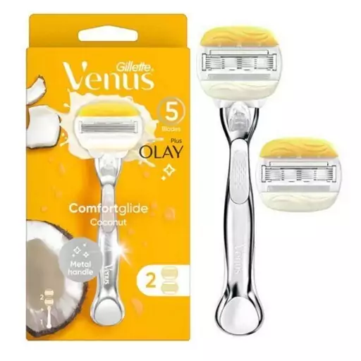 خودتراش ونوس زنانه 5 تیغ ژیلت اولای مدل Gillette Venus Olay Plus