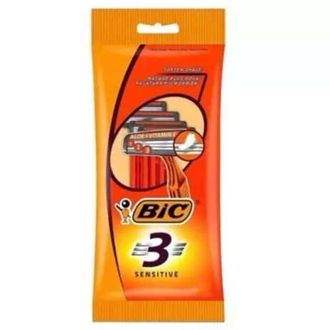 خودتراش 3 لبه بیک مناسب پوست های حساس 3 عدد ا Bic Sensitive Blade