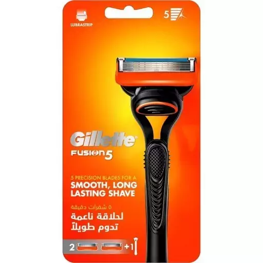 خودتراش مردانه ژیلت فیوژن 5 تیغه 1 دسته و 2 یدک Gillette Fusion5