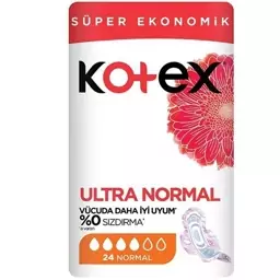 نوار بهداشتی کوتکس مدل Ultra Normal سایز نرمال بسته 24 عددی