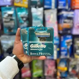 تیغ یدک ژیلت مچ تری پلاس 5 عددی Gillette Mach 3