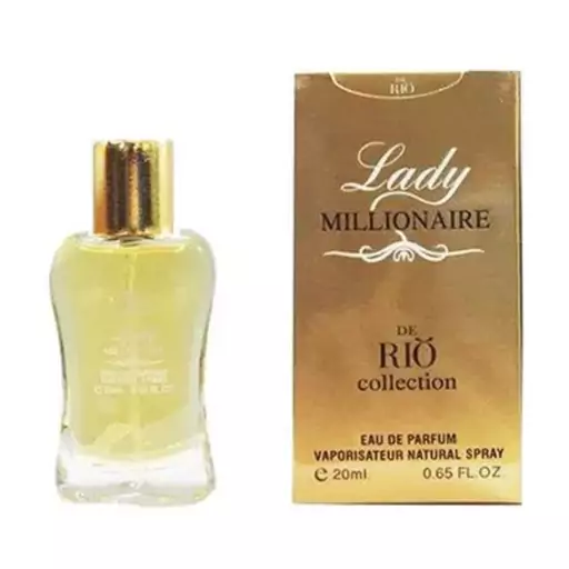 Rio Lady Millionaire ادکلن عطر جیبی زنانه ریو کالکشن لیدی میلیونر 20 میلی لیتر (مشابه ادکلن لیدی میلیون)