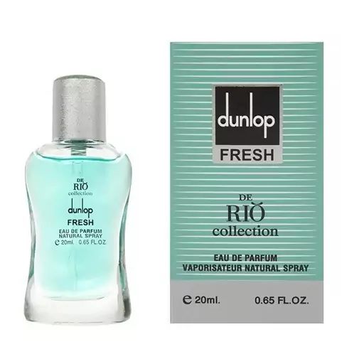 Rio Dunlop Fresh ادکلن عطر جیبی مردانه ریو کالکشن دانلوپ فرش سبز 20 میلی لیتر