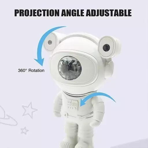 چراغ خواب کهکشانی فضانورد ایستاده اسپیکردار Astronaut Starry Sky Projector Night Light Remote Control