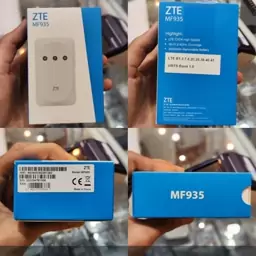 مودم سیم کارتی همراه مدل ZTE MF935 سرعت پهنای باند CAT4 اینترنت 4G سرعت بالا پک پلمپ شرکتی باطری 2000 میلی آمپر