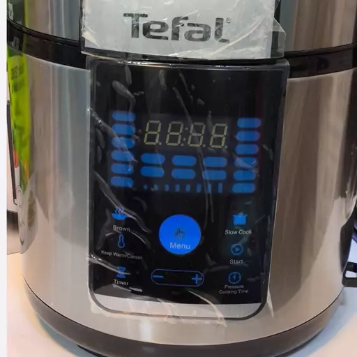 زودپزبرقی پلوپز چندکاره لمسی تفال Tefal فرانسه کیفیت عالی دیگ تفلون 6 لیتری ارسال رایگان