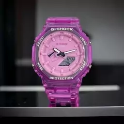 ساعت جی شاک زنانه G-shock موتور ژاپن صورتی