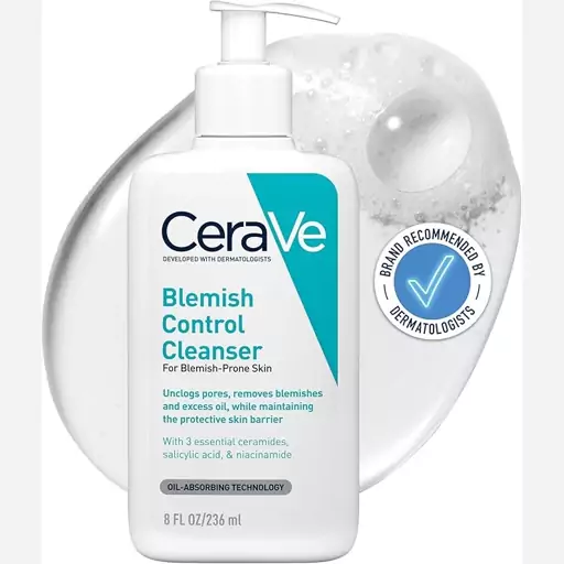 ژل شستشو سراوی CeraVe مدل Blemish Control