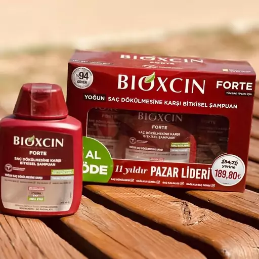 شامپو ضد ریزش مو بیوکسین مدل گیاهی فورت مناسب تمامی موها 300 میل مدل BIOXCIN Forte