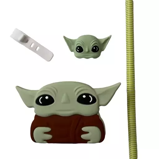 محافظ شارژر و کابل بیبی یودا Baby Yoda 20 وات آیفون