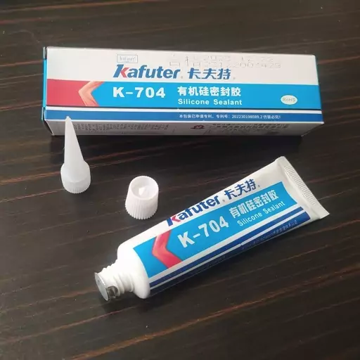 چسب سیلیکون تیوبی 45 گرمی Kafuter مدل K-704 چسب کافوتر  پمادی ساخت 04-2024 