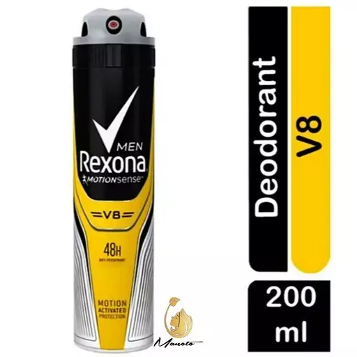 اسپری بدن ضد تعریق مردانه رکسونا Rexona مدل V8 حجم 200 میل