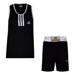 ست رکابی و شلوارک مردانه بوکس (مشکی)Adidas 