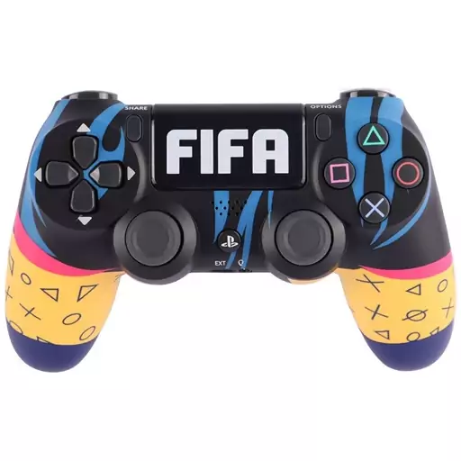 دسته بازی بی سیم سونی Dualshock 4 High Copy درجه یک طرح FIFA 3