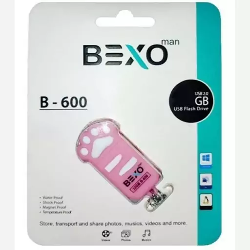 فلش مموری بکسو Bexo مدل B-600 ظرفیت 16 گیگابایت گارانتی مادام العمر آواتک 