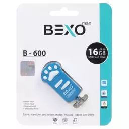 فلش مموری بکسو Bexo مدل B-600 ظرفیت 16 گیگابایت گارانتی مادام العمر آواتک 