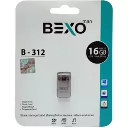 فلش مموری بکسو Bexo مدل B-312 ظرفیت 16 گیگابایت گارانتی مادام العمر آواتک