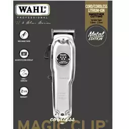 ماشین اصلاح سر و صورت وال مجیک متال magic clip cordless metal ماشین اصلاح وال متال magic clip cordless metal