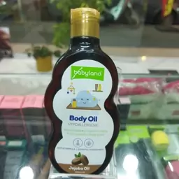 روغن نرم کننده پوست بچه حاوی روغن جوجوبا و به اصطلاح روغن ماساژ برند بیبی لند