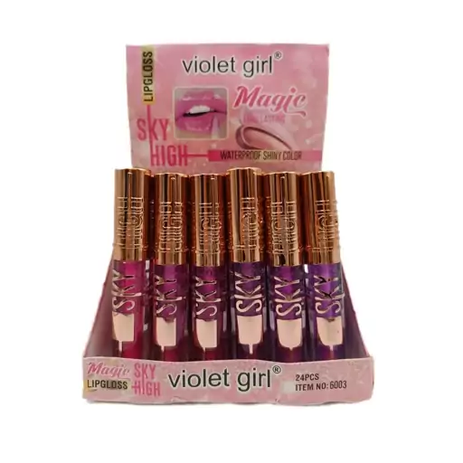 برق لب شاین دار مدل violet girl برند MAGIC