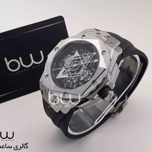 ساعت مچی مردانه هابلوت مدل Hublot Unico Sang Bleu2Titanium