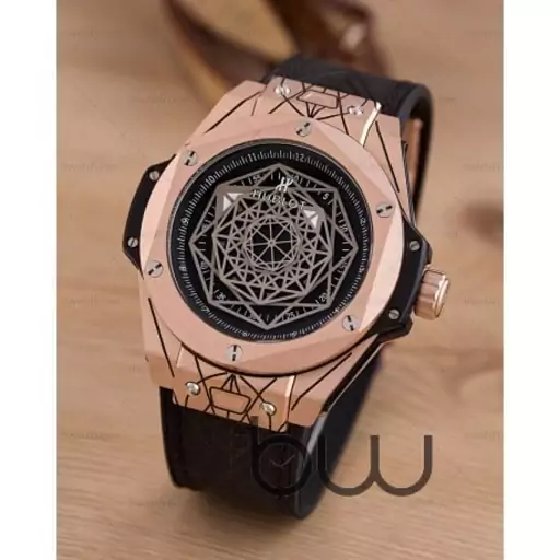 ساعت مچی مردانه هابلوت عنکبوتی Hublot Big-Bang Gold 3554H