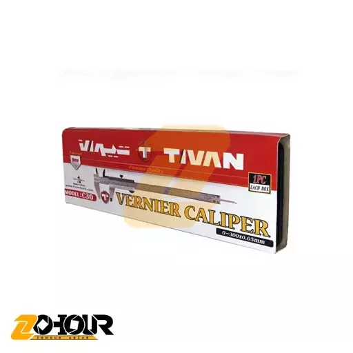 کولیس معمولی سایز 300 میلیمتری تیوان مدل Tivan C30