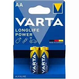 باتری قلمی آلکالاین دو عددی وارتا لانگ لایف مدل VARTA LongLife Power AA