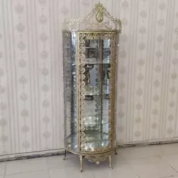 بوفه برنز مدل گل رز بزرگ کد 7509 (بوفه برنجی)