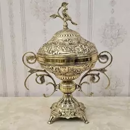 شکلات خوری برنزی مدل نازگل کد 5429 ( شکلات خوری برنجی )