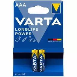 باتری نیم قلمی آلکالاین وارتا VARTA- LONG LIFE POWER AAA2