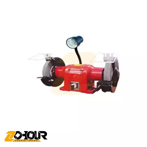 سنگ سنباده رومیزی 200 میلیمتری سه فاز چراغ دار محک مدل Mahak GD-200-3HL