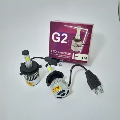 چراغ هدلایت LED سفید G2 پایه H4